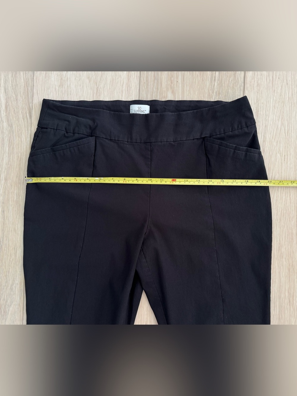 Chico’s So Slimming black womens dress pants size 3 / 16 US flat front stretch - Picture 7 of 14